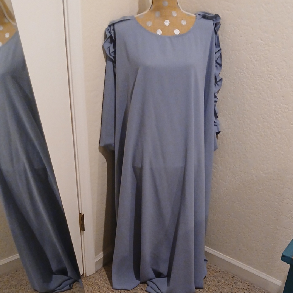 Smoky Blue Long Top/Dress